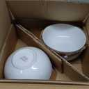 over&back Coupe Dinnerware Bowl Set - Porcelain Dishes - Comes with 4 Pasta Bowls, 4 Cereal Bowls, and 4 Dinner Bowls - 12-Piece All-Occasion Place Settings - Glossy White