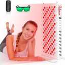 Red Light Therapy Devices, 120 LEDs Red Light 660nm & 850nm Near Infrared Light Therapy Panel for Body Face, Infrared Red Light Therapy with Timer Controller for Skin Beauty