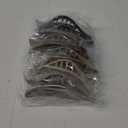 French Concord Hair Clips - 6Pcs Side Slide Volume Clips for Women Girls, Strong Hold No Slip Grip, Thick or Thin Hair (Matte Finish, L:4.6 IN, W:1.97IN)