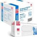 Jointown Basic Medical Blue Nitrile Exam Gloves - Latex-Free & Powder-Free for Medical, Cleaning, Cooking, Food Safe- NGPF7002 (Case of 1,000), Medium