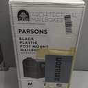 Architectural Mailboxes Parsons Post Mount Mailbox, Black, Medium