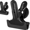 2Pcs Magnetic Clips Heavy Duty with 1.5'' Mouth Opening  Strong Magnet Clips with Anti-Scratch Pads for Tools, Calendars, Clip Magnets for Whiteboard, Notes, Home, Office & Teaching  Alloy Steel (Black)