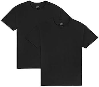 Fruit of the Loom Men's Eversoft Cotton T Shirts, Breathable & Moisture Wicking with Odor Control, Size L