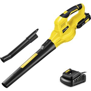 SnapFresh Cordless Leaf Blower with Battery & Charger, 20V Electric Leaf Blower for Lawn Care, Battery Powered Leaf Blowers Lightweight for Patio/Yard/Garden Blowing