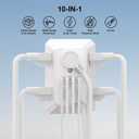 Multi Plug Wall Outlet Surge Protector - Teiobar Outlet Extender with 6 Outlets and 4 USB Ports(2 USB-C), Outlet Splitter for Home Office Dorm Room Essentials, ETL, White