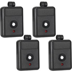 Kingdder 4 Pack 1 Channel Keychain Garage Door Remote Compatible with Linear DNT00026, Delta-3 310 Mhz 12 Volt Power Miniature Garage Door Opener Key Ring Transmitter, Black