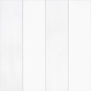 sunwings 16-Sheet Peel and Stick Backsplash Tile, 9" x 9" Stacked 3D Handmade Looks Square Self Adhesive Wall Tiles for Kitchen Bathroom, White Mixed