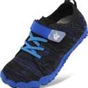 LeIsfIt Kids Girls Boys Shoes Wide Barefoot Shoes Kids Anti-Slip Sneakers Lightweight Hiking Sneakers for Kid (Blue,  3 Big Kid)