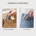 2 x Pill Cutter Pro Professional Pill Splitter for Small Tiny and Large Pills with Double Stainless Steel Blades Centering Guide Tablet Vitamin Cutter Halves Quarters Medical Grade (Black)