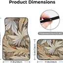 Car Floor Mats,Vehicle Front Rear Carpets Mats Universal Car Rugs,Car Accessories for Truck,Autumn Leaves (AutumL)