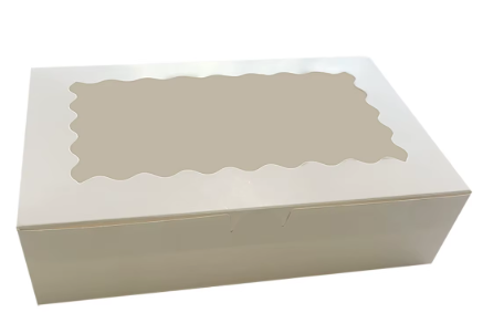 9pcs Dessert Candy Doughnut Packing Boxes, Size 14 x 13, White