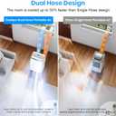 Gasbye Dual Hose Portable Air Conditioners, 12,000 BTU Portable AC Cools Up to 450 Sq.Ft, Low Noise (45dB), Backlit Remote Control, 3-in-1 Cooling, Fan & Dehumidifier for Large Room, White