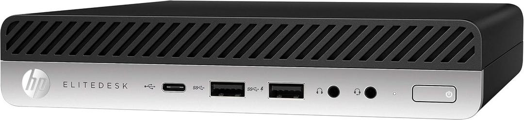 HP EliteDesk 800 G4 Desktop Mini PC, Intel Six Core i5 8500T 2.1Ghz, 32GB DDR4 RAM, 512GB NVMe M.2 SSD, WiFi, USB Type C, Windows 11 Pro With Keyboard and Mouse