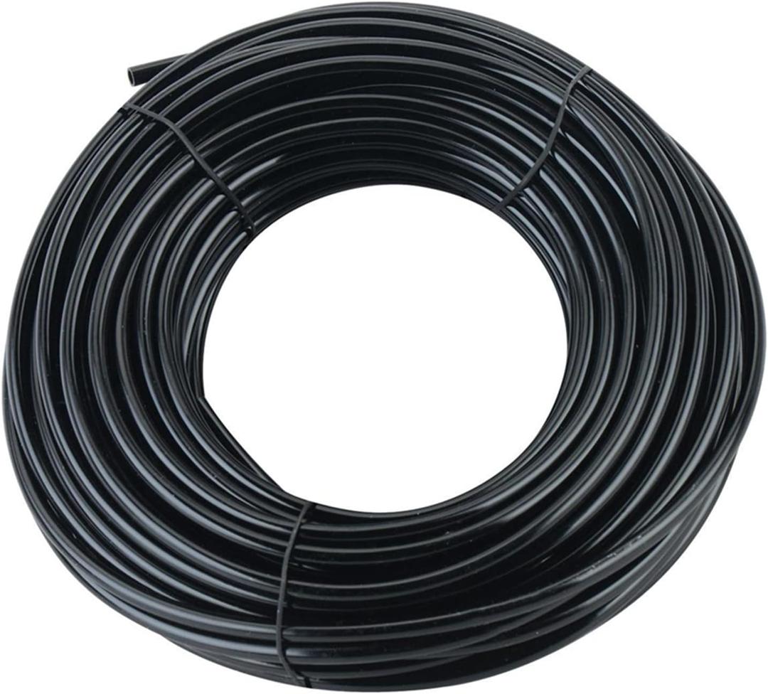 50ft 1/4 inch Drip Irrigation Tubing, Blank Distribution Line Water Hose Garden Watering Tube for Garden Irrigation System