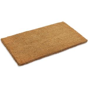 Kempf 1" Thick Natural Woven Coco Coir Doormat, 18" x 30", Heavy-Duty Coconut Fiber Scraper Mat for Front Door, Entryway & Porch