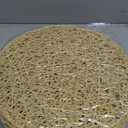 Geosar Round Woven Placemats Bulk Rustic Paper Braided Placemats Boho Natural Non slip Heat Resistant Table Mats for Wedding Party, Dinner Table Centerpiece Decoration, 13 Inch (White Beige,24 Pcs)