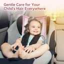 Silky Head Carseat Cover for Baby Silk Feeling Satin Car Seat Head Cover for Babies Headrest Protector 2pcs Pink for Girls Infant Sleeping Hair Protection