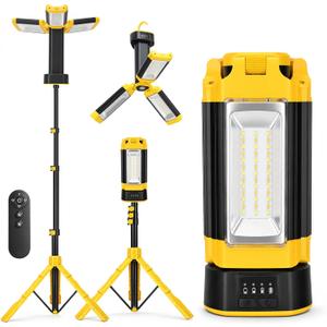 12000mAh Rechargeable Camping Light with Stand 73.2''