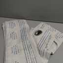 Boho Linen Curtains for Bedroom Living Room Blue Farmhouse Boho Curtains 63 Inch Length Geometric Striped Patterned Mudcloth Grommet Top Light Filtering Window Drapes 2 Panels Blue on Beige