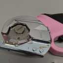 Cordless Electric Scissors, 4V Rechargeable Box Cutter & Cardboard Cutter with LED Light, Safety Lock - Rotary Cutter for Fabric, Leather, Carpet, Plastic, Crafting, Sewing with Storage Box (Pink)