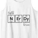 Talk Nerdy To Me - Natural Sciences Periodic Table Nerd Tank Top M
