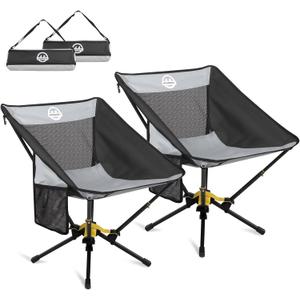 ADSMART Portable Camping Chair Lightweight Folding Chair for Camping - Outdoor Chair Supports 300 Lbs - Camp Chair Outdoor Adventures