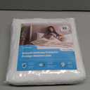 Linenspa Waterproof Mattress Protector, Full Size Fitted Sheet Style, Breathable, Machine Washable & Dryer Safe, White