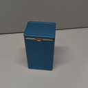 HAN SHENG Square Airtight Tea Tins - Blue, Food Storage Containers for Loose Tea, Coffee, Spices (5.9"x3.4"x2.8")