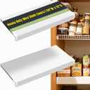 Wire Shelf Covers 24" W X 12"D,Rack Covers for Pantry Snap-On,2 Pack, 24x12 inch