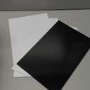 4 Pack Laser Engraving Double Color Plastic Sheet 12''x8'' Two-Tone Engravable ABS Sheets Blank Materials for Customized Personalized Signs Name Plate (White Black)