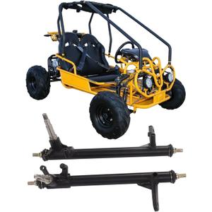 1 Pair Steering Strut Knuckle Spindle, 420mm Left Right Strut Spindle Metal Alloy Replacement Accessory for Kart ATV UTV