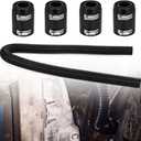 Universal 48" Flexible Radiator Hose Stainless Steel Universal Water Hoses Adapter Coolant Radiator Hose Kit Could be Used with 1-1/4", 1-1/2", 1-3/4" or 1-5/8" Radiator Necks