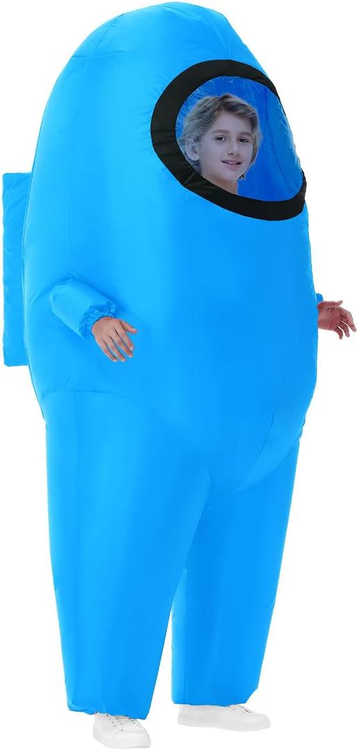 Inflatable Costume for Kids,Halloween Costumes Funny Blow Up Space Suit Costumes,Cosplay Game Fans