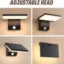 18W Motion Sensor Outdoor Lights Dusk to Dawn Outdoor Lighting 180 Folding IP65 Aluminum Wall lights Motion lights for outside Porch Light Rustproof Exterior Lighting Fixtures for Garage Yard