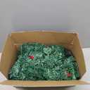 MorTime 9 FT LED Christmas Garland with Pinecones Red Berries Bows Christmas Balls Candies, Multi-Function Christmas Garland with 50 Warm White LED Lights, 180 Branch Tips