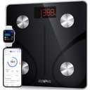 RENPHO Scale for Body Weight 500 lbs, Extra-High Capacity Smart Bathroom Scale with Ultra Wide Platform 12 x 12 inches, Body Fat Scale with Large LED Display, Health Monitor Sync App, Elis 1 L