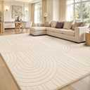Sour Lemon 8x10 Area Rugs for Living Room, Soft Large Area Rug Modern Annualrings Rugs Machine Washable Area Rug, Non-Slip Rug Carpet for Bedroom Under Dining Table Home Office Decor