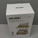 Delamu Bathroom Organizers and Storage, 2 Tier 2 Drawer Makeup Organizer Countertop, Easy to Install, Ideal for Bathroom Counter, Vanity, Ideal for Women Girls, Clear (2Drawers 1 Pack)