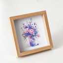 6x6 Picture Frame Khaki Sqaure Photo Frame For Wall and Desktop Display with Plexiglass