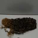 Clip in Hair Extensions, FLUFYMOOZ 4PC 100 Pure Protein Silk Hair Extensions Long Soft Natural Hairpiece 16 Inch Curly Hair Extension for Women (Brown to Dirty Blonde)