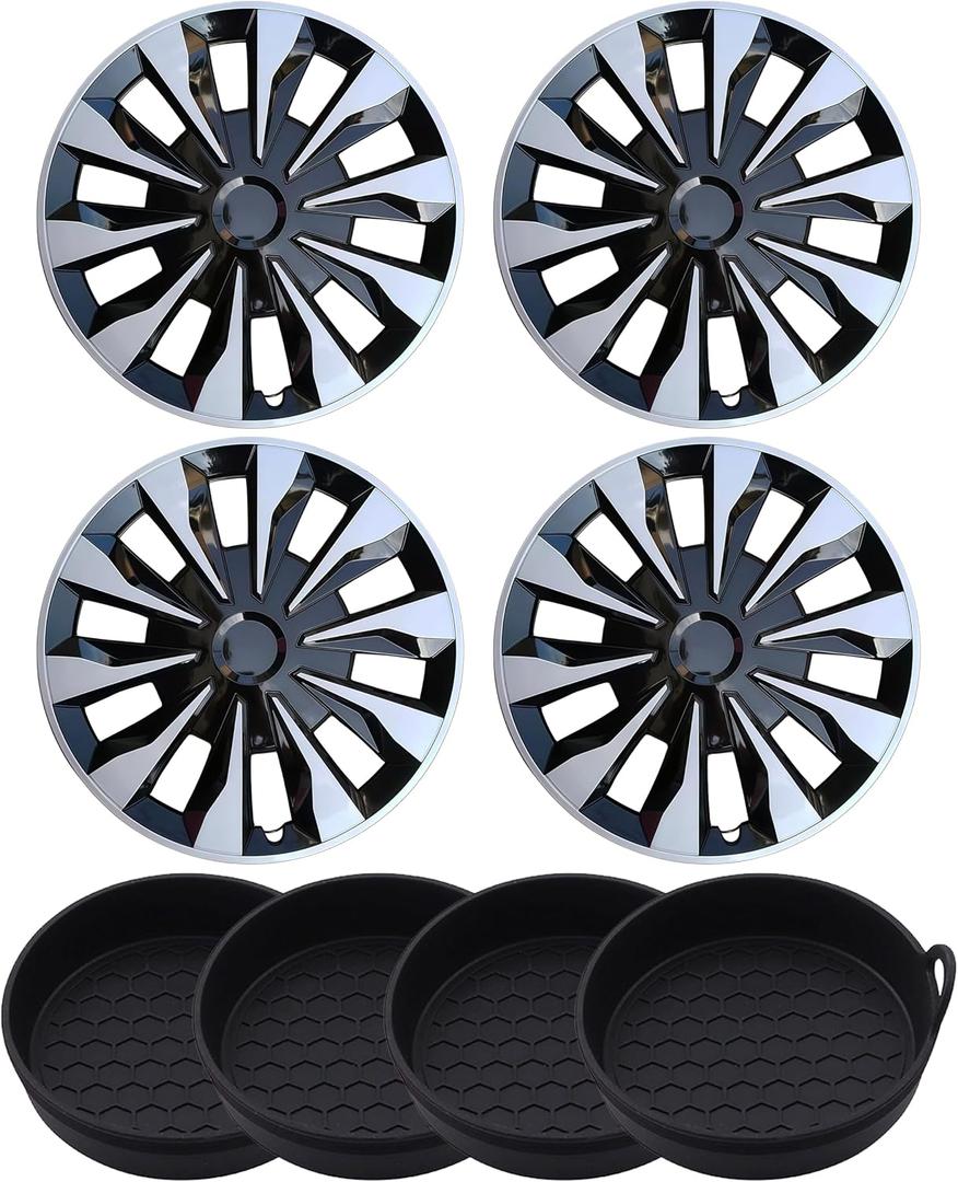 Hubcap Wheel Cover Universal-Fit R16 Steel Wheel with Cup Coaster Kit