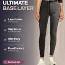 Thermajane Long Johns for Women - Thermal Leggings for Women, Fleece Lined Thermal Underwear Bottoms (2X-Small, Nude) (Yellow)