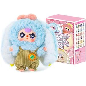 Baby Three Rabbit Macaron Cute Bunny V2 Plush Blind Box 1PC(1 of 15 Possible Styles) Cute Figures Collectible Toys Birthday Gifts