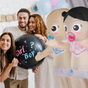 Sintege 2 Pcs Blow up Costume for Adult Funny Inflatable Boo Boo Baby Boy Inflatable Costume for Cosplay Party Gender Revealing Party Baby Shower Christmas Halloween