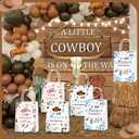 15pcs A Little Cowboy Is on The Way Party Favor Bags, Cowboy Baby Shower Decorations, A Little Cowboy Is on The Way Goodie Bags