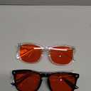 livho Sleep Glasses for up to 99.9% Blue Green Light Blocking for Computer Gaming, Dual Coatings Red Lens, for Women & Men (*B1 Light Black+clear)