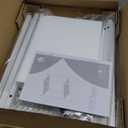 Heybly Small Side Table, 29.1" Tall End Table with Adjustable Shelf, Telephone Table, Nightstand, Accent Table Stand, Small Entryway Table, Bedroom,Living Room, Office,Bathroom, White, HET003WT1