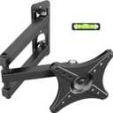 Full Motion TV Monitor Wall Mount Bracket for Most 13-32 Inch LED LCD Flat Curved Screen, Max VESA 100x100mm up to 33lbs, 360 Rotation Swivel Tilt Extension Adjustable Articulating Arms