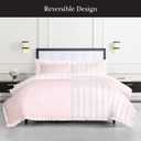 kate spade new york Sateen Ruffle Full/Queen Comforter Set, 300 Thread Count Cotton Sateen Reversible Cover, All Season 3 Piece Bedding, Machine Washable, Pink