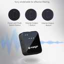 PQRQP 3 in 1 Microphone for iPhone/Android/Camera, Wireless Microphones, 328ft Transmission, 18H Battery Life, Mini Microphone for Record Interview, Vlogs, YouTube, Tiktok (Ebony Black)